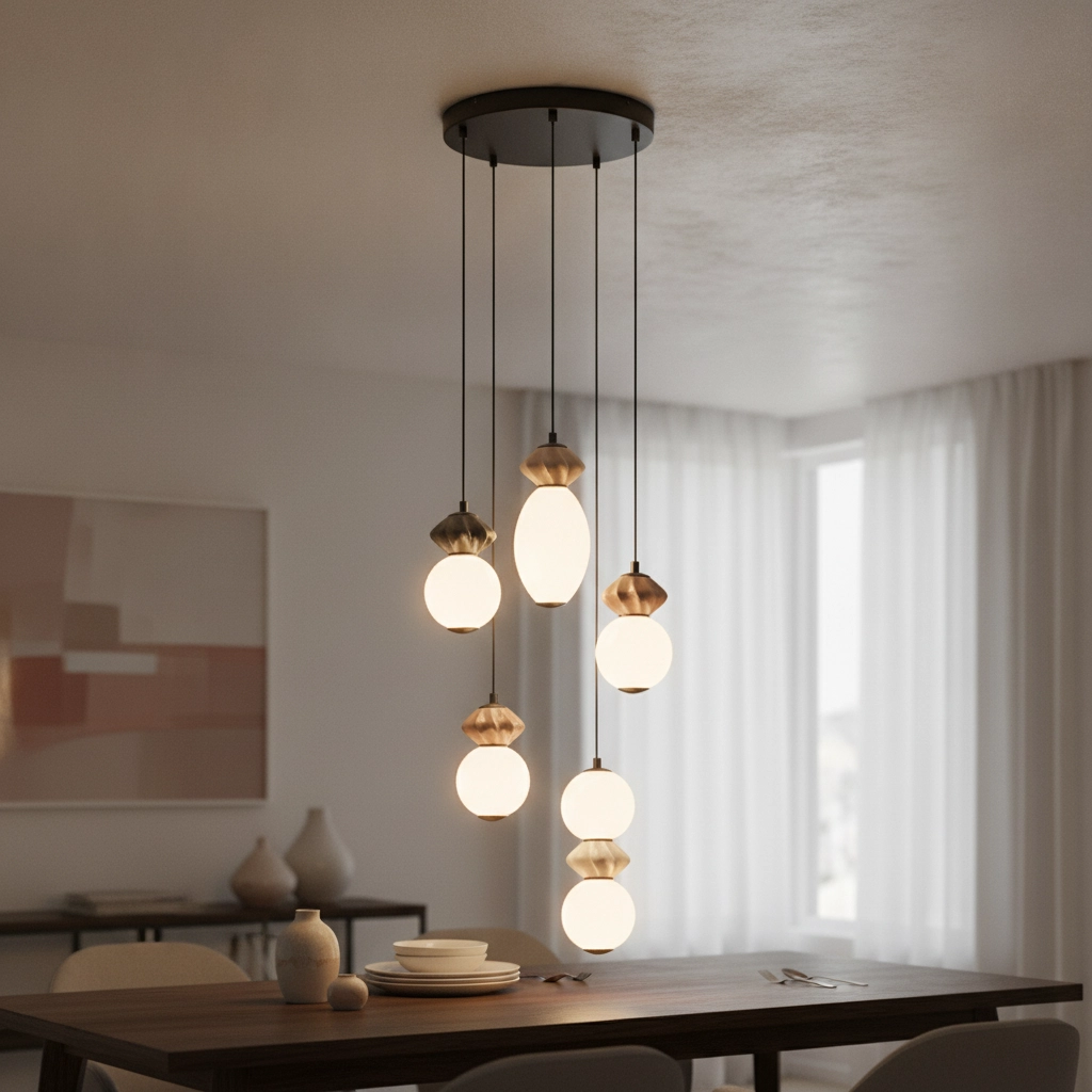 Pendant lamp Pallina 5-light