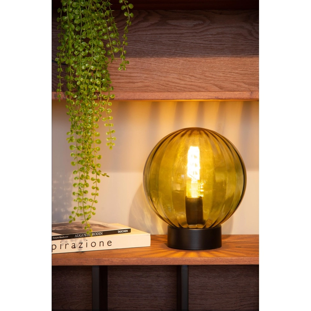 Table lamp Monsaraz Green glass Lucide 5411212452436