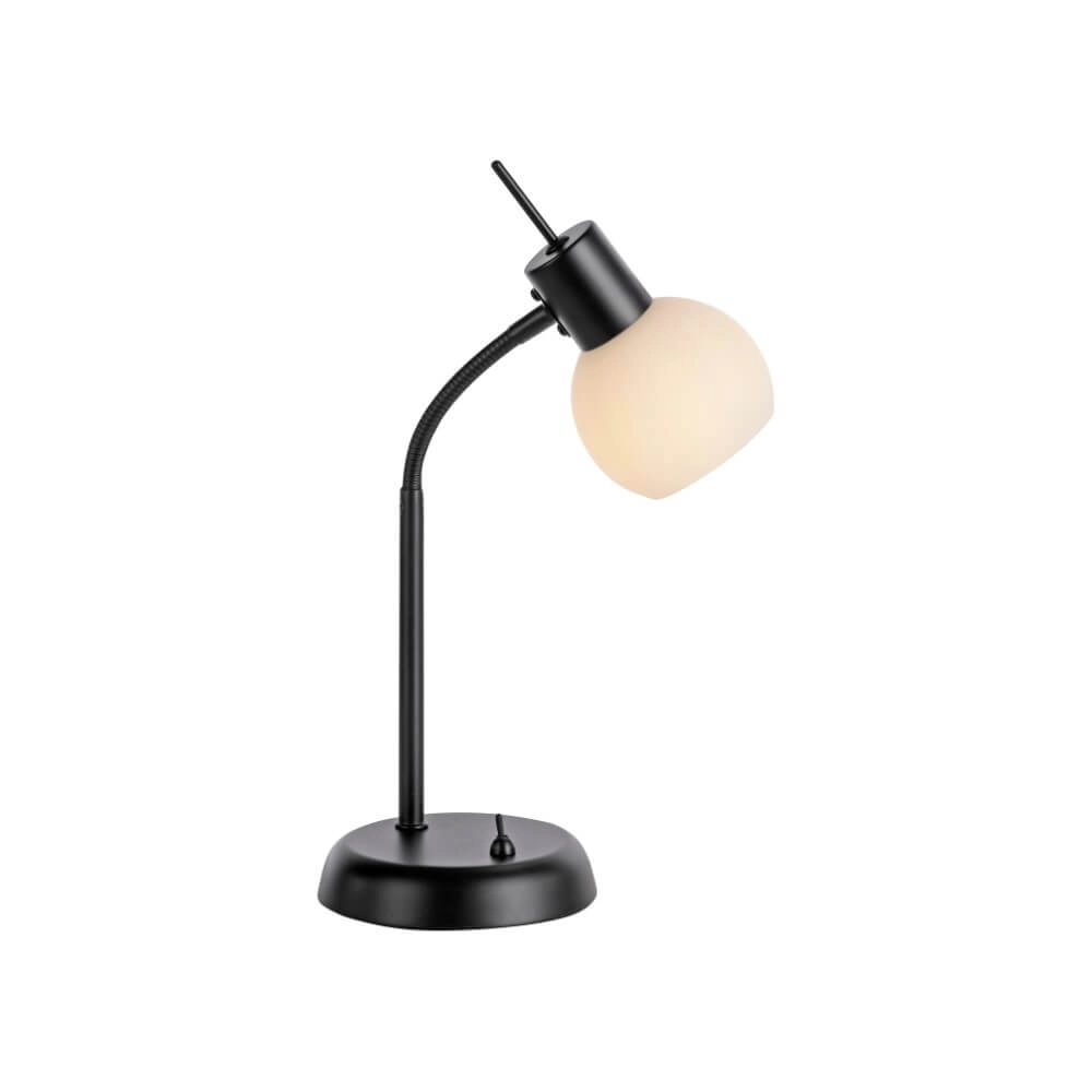 Black table lamp Loki 1-light