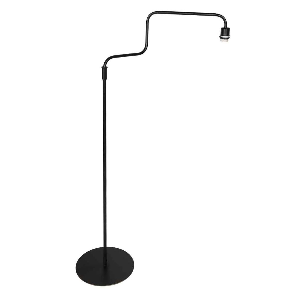 Black floor lamp Bloeba with cork cap Ø40cm Steinhauer 8712746180503