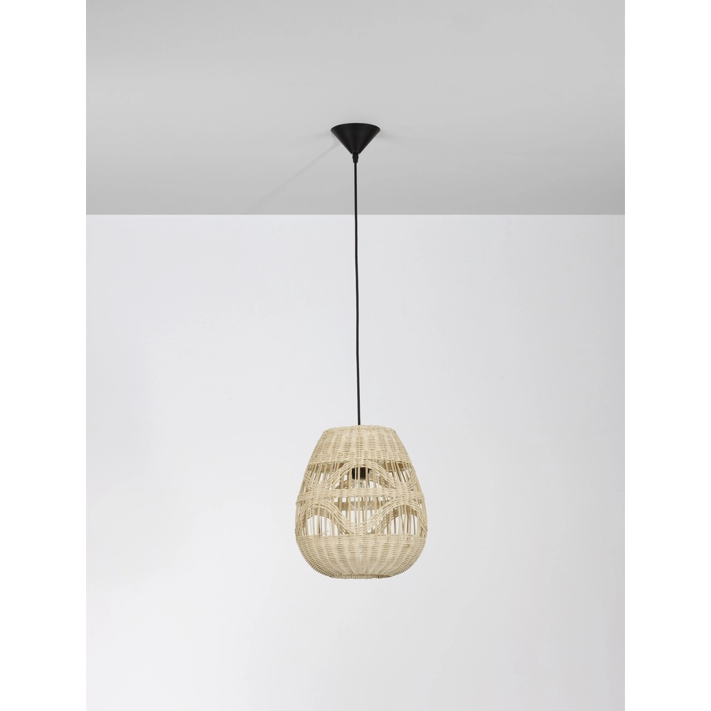 Rattan pendant lamp Marlo Ø 30cm Lyora 5212017438805
