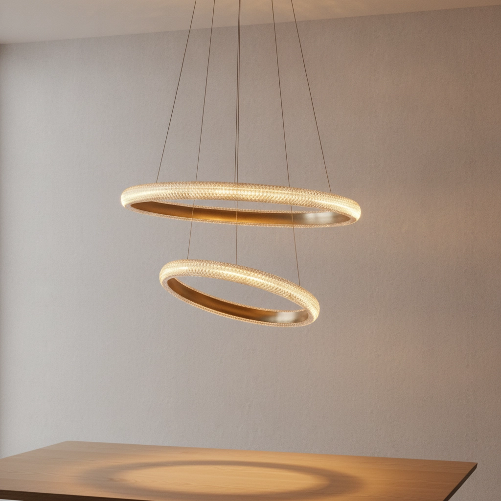 Pendant lamp Medora gold Ø 59cm