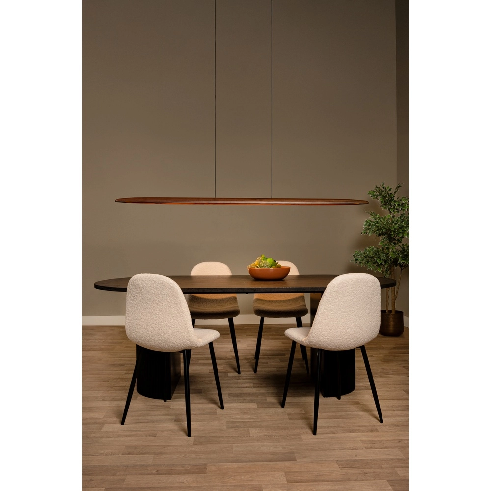 Wooden pendant lamp Langholt 180cm Lucide Vibes 5411212011060