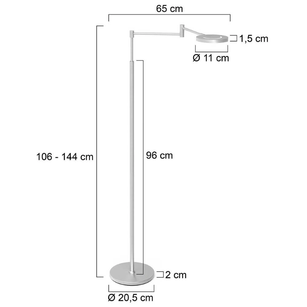 Rechargeable LED reading lamp Soleil brushed metal Steinhauer 8712746166996
