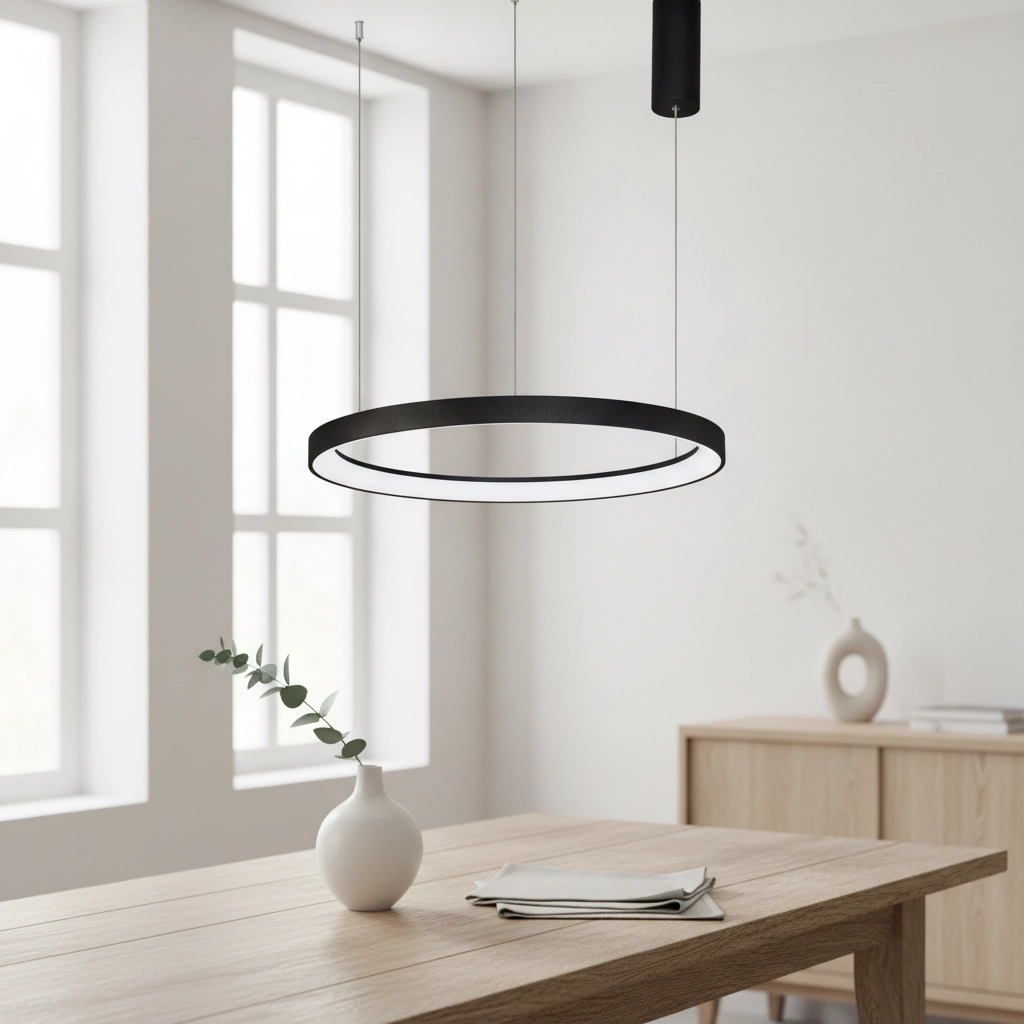 Design pendant lamp Pertino black Ø 58cm 2700K
