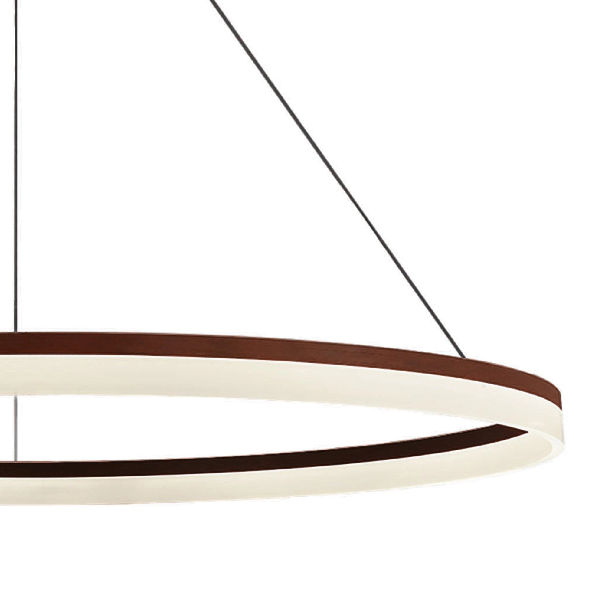 Sleek pendant lamp Ara Ø 150cm bronze Lyora 5053423316055