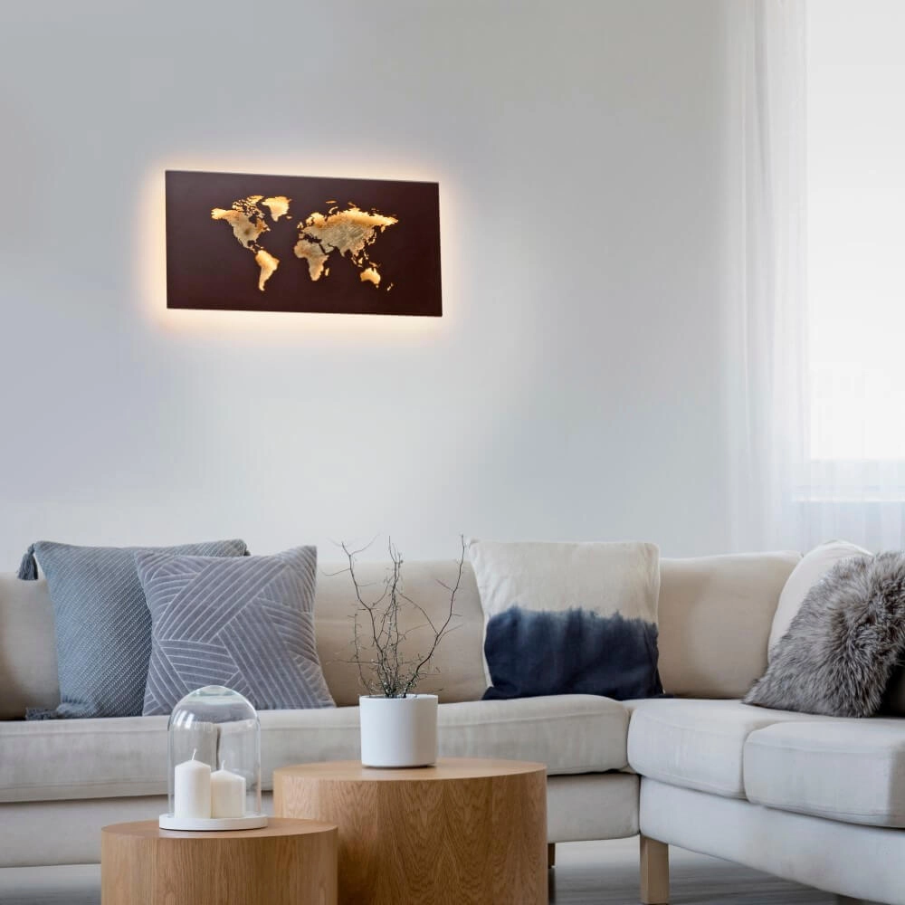Wall lamp Map rust brown Paul Neuhaus 4012248376034