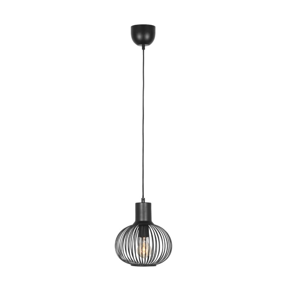 Wire pendant lamp Gila Ø 23cm - black