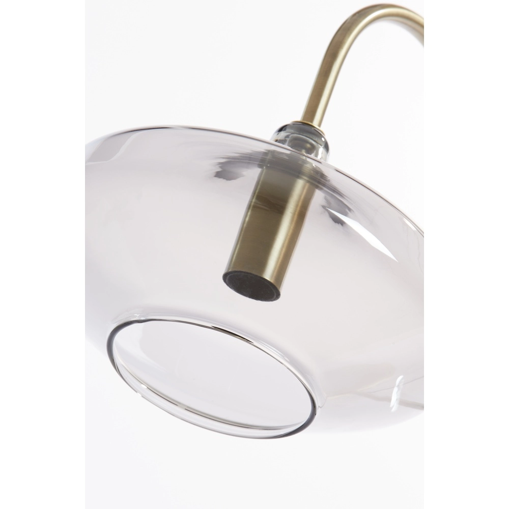 Glass desk lamp Solna brass mat Light & Living 8717807686628