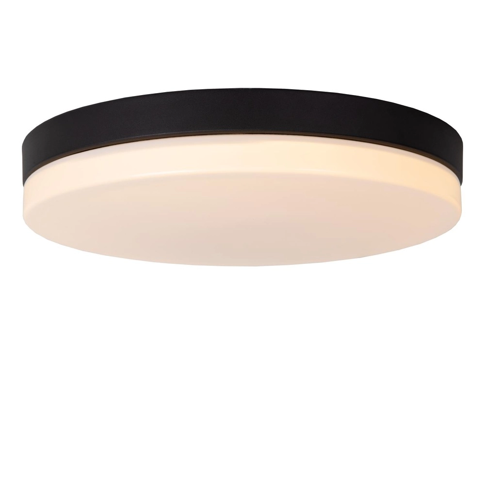 Ceiling light Biskit Ø 40cm - IP44 black Lucide 5411212792198