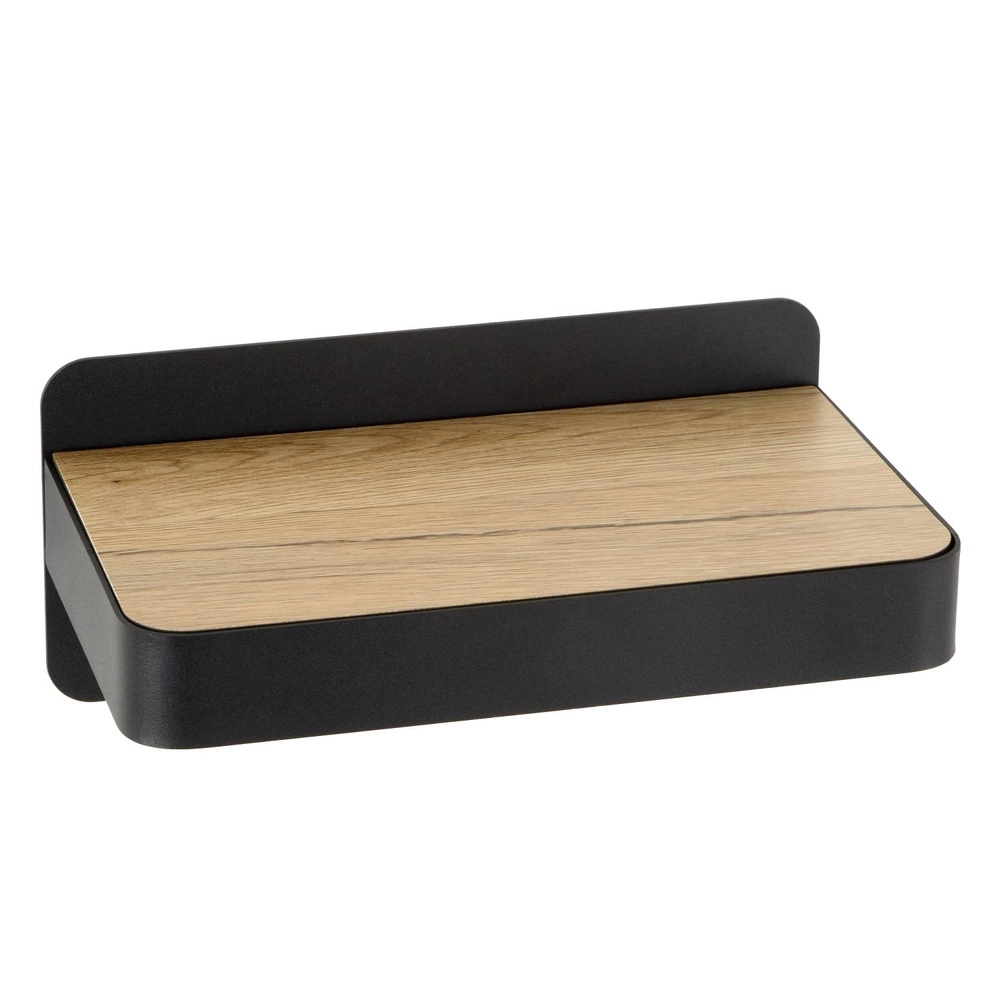 Bedside lamp Atkin with USB charging point black Lucide 5411212770820