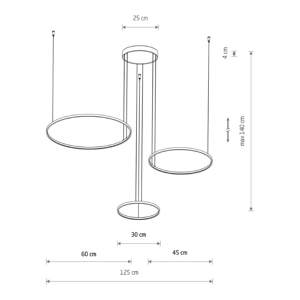Design pendant lamp Circolo LED olive green Lyora 5903139113984