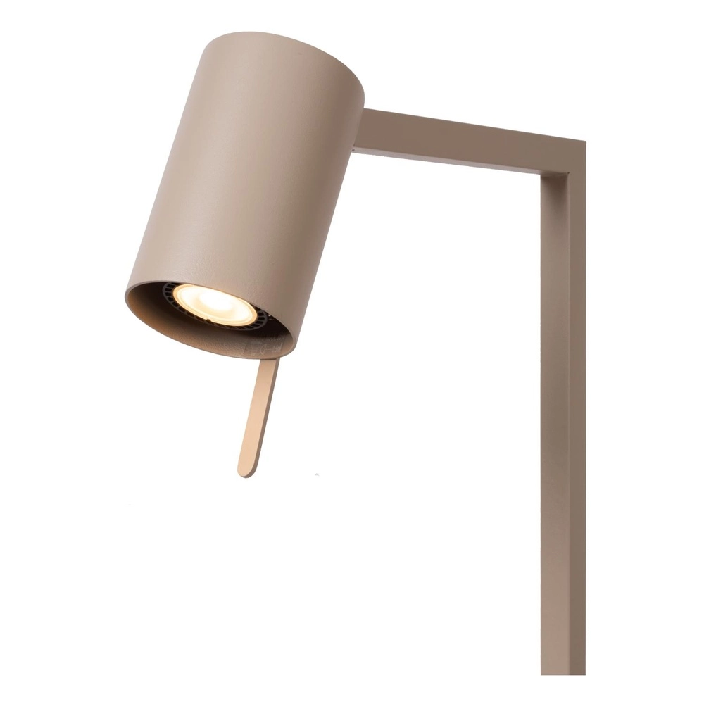 Modern reading lamp Lesley sand brown Lucide 5411212032096