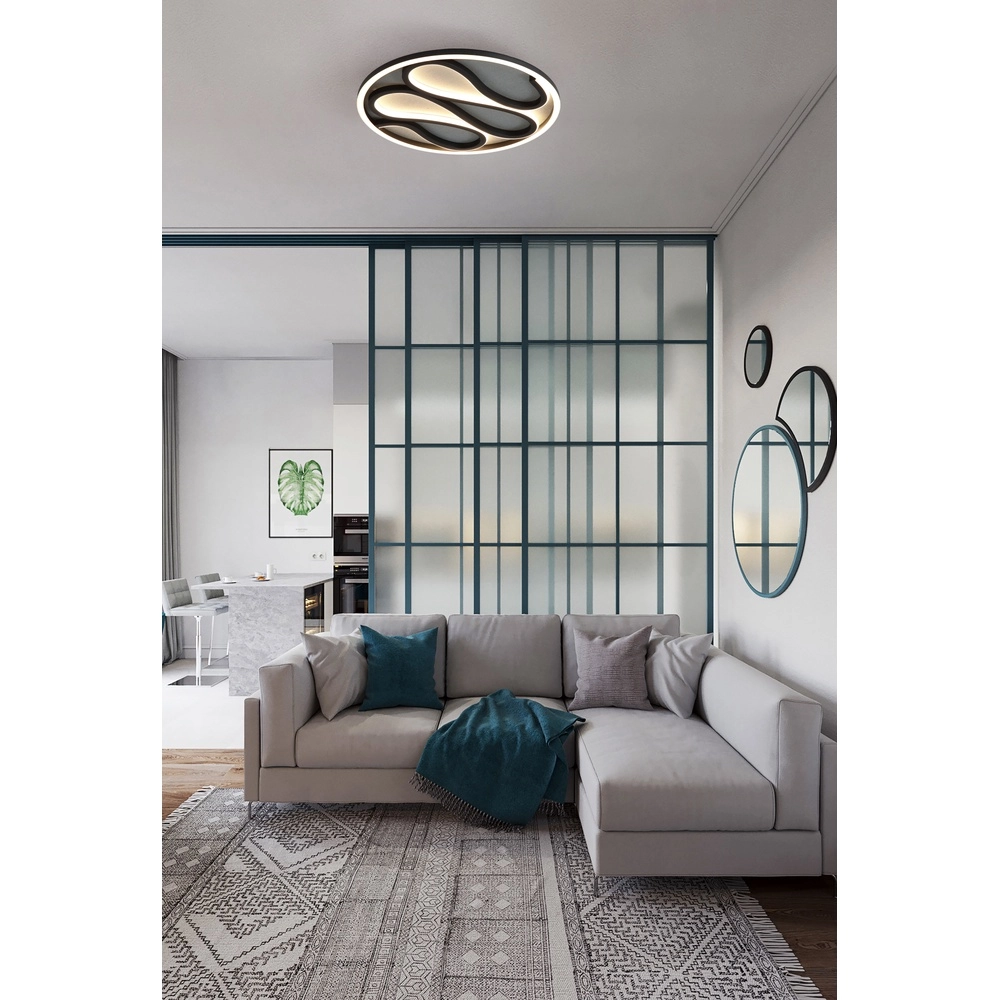 Ceiling light Zendisc garland black Searchlight 5053423298023