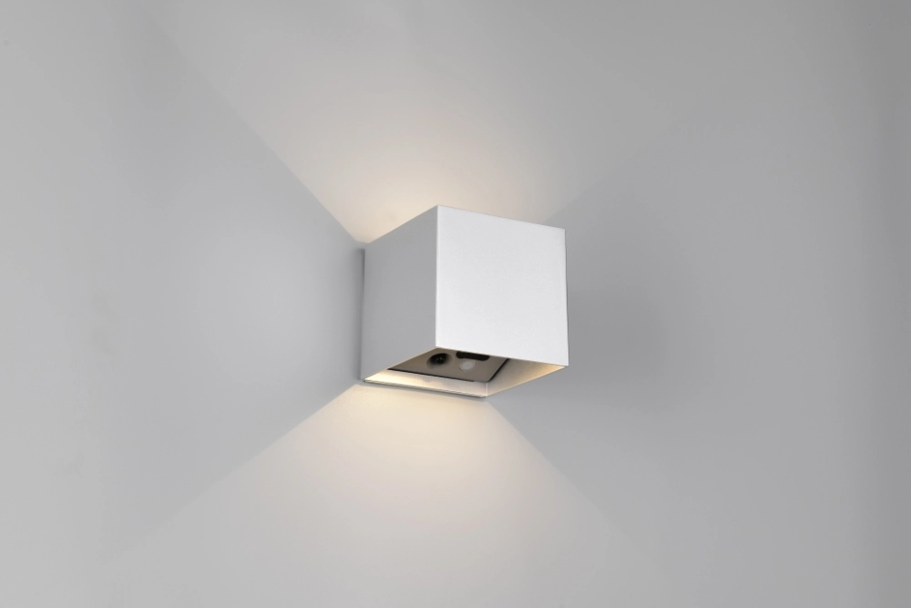 Wall lamp rechargeable Genie silver-grey with sensor