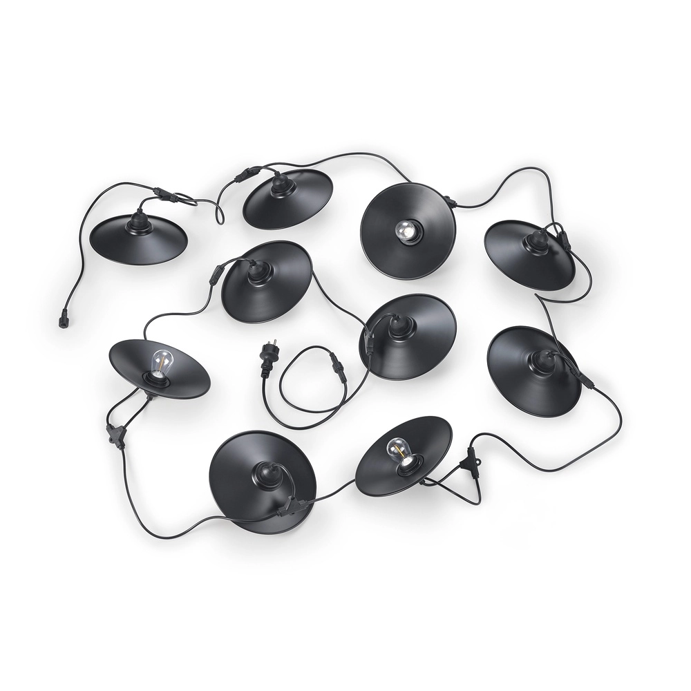 String lights Chain Black 10 lights Trio 4017807650648