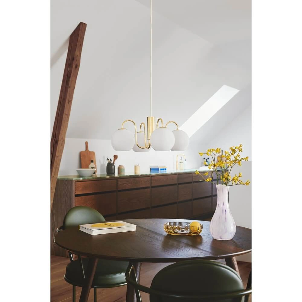 Pendant lamp Franca 4-light brass Nordlux 5704924015892