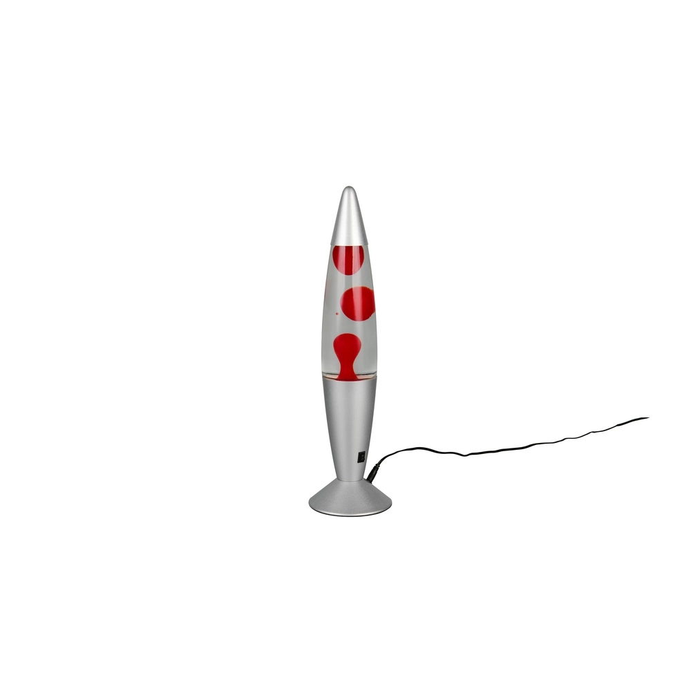Lava lamp Vesuv silver with red Trio 4017807668384