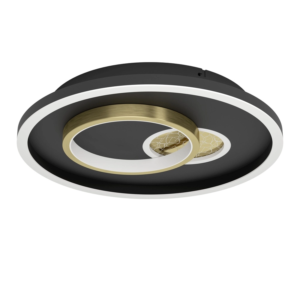 Design ceiling lamp Tiriolo LED - black with gold - Ø 38cm