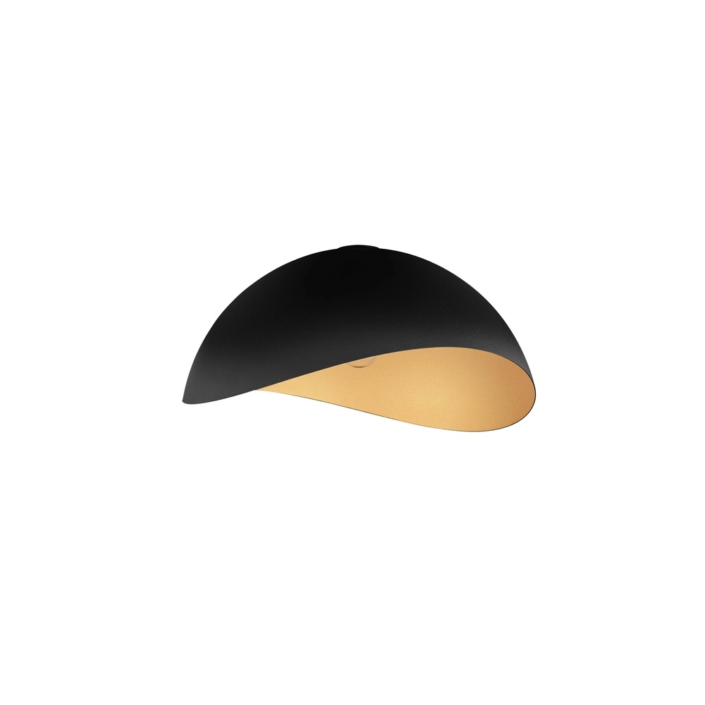 Ceiling lamp Opsi black with gold Ø 50cm Lyora 5212017457998