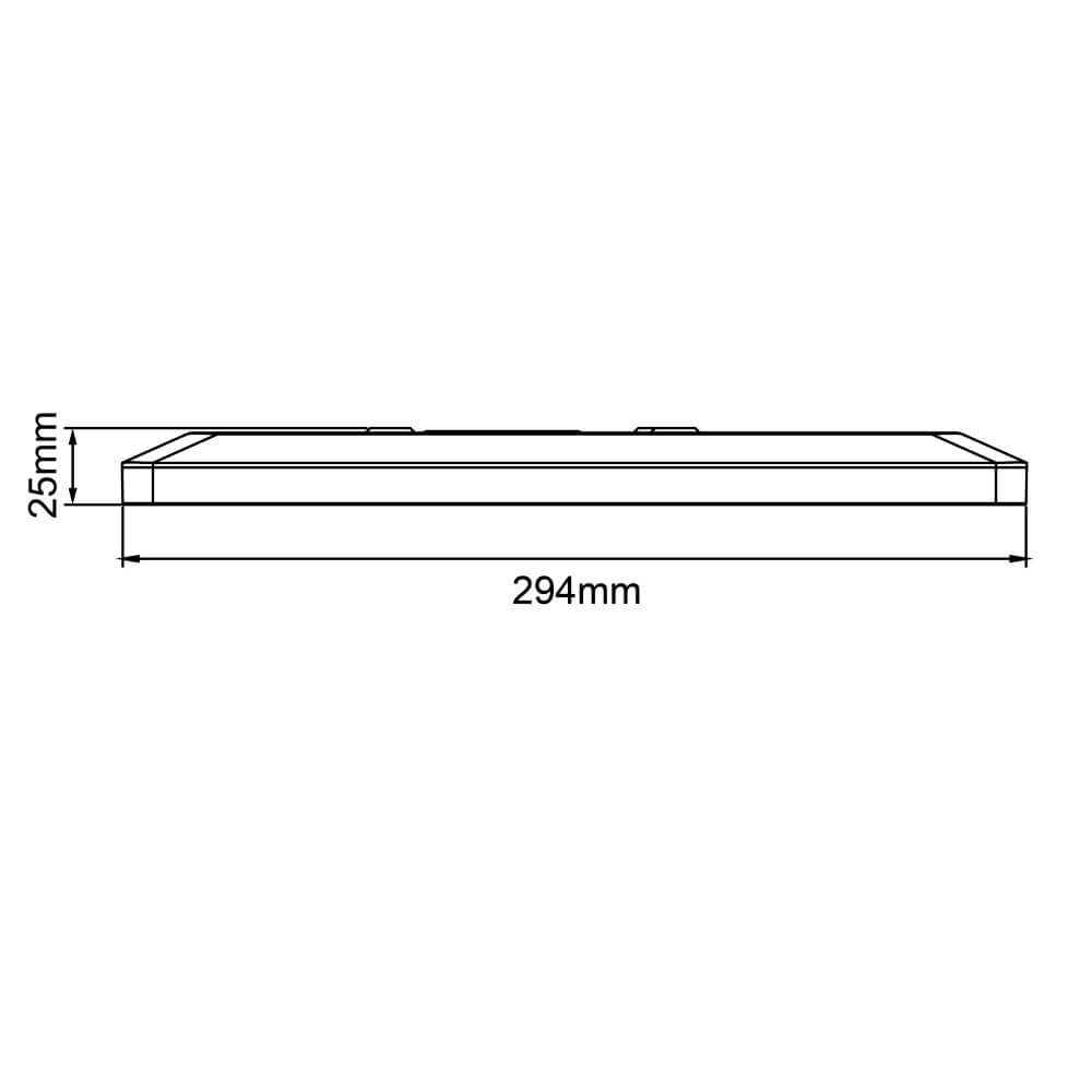 Ceiling light Sorell 29.5 x 29.5cm black Brilliant 4004353413711
