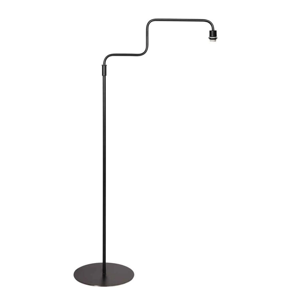 Black floor lamp Bloeba with cork cap Ø40cm Steinhauer 8712746180503