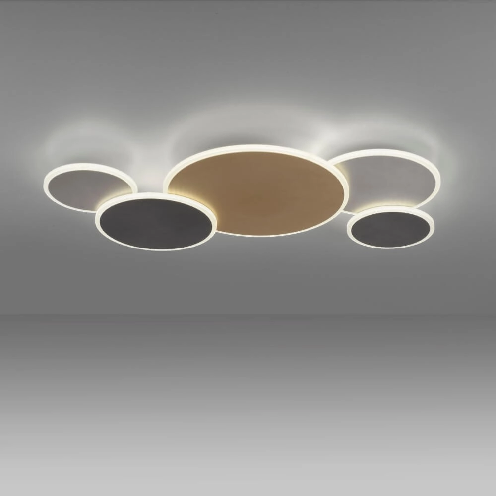 Design wall lamp Q-Piato 85cm Paul Neuhaus 4012248374528