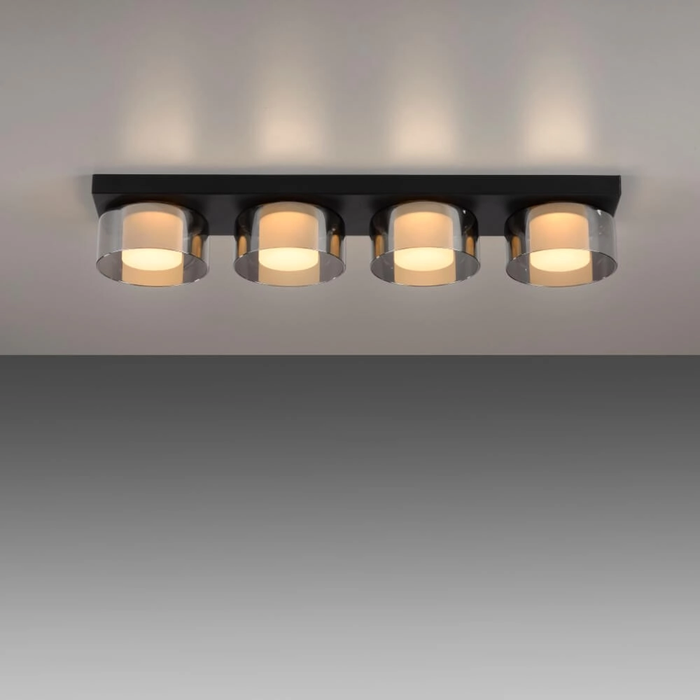 Black ceiling lamp Rika 4-light black Paul Neuhaus 4012248385029