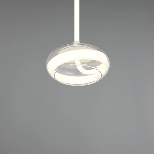 Design pendant lamp Tarsia white Ø 21.5cm Trio 4017807683349