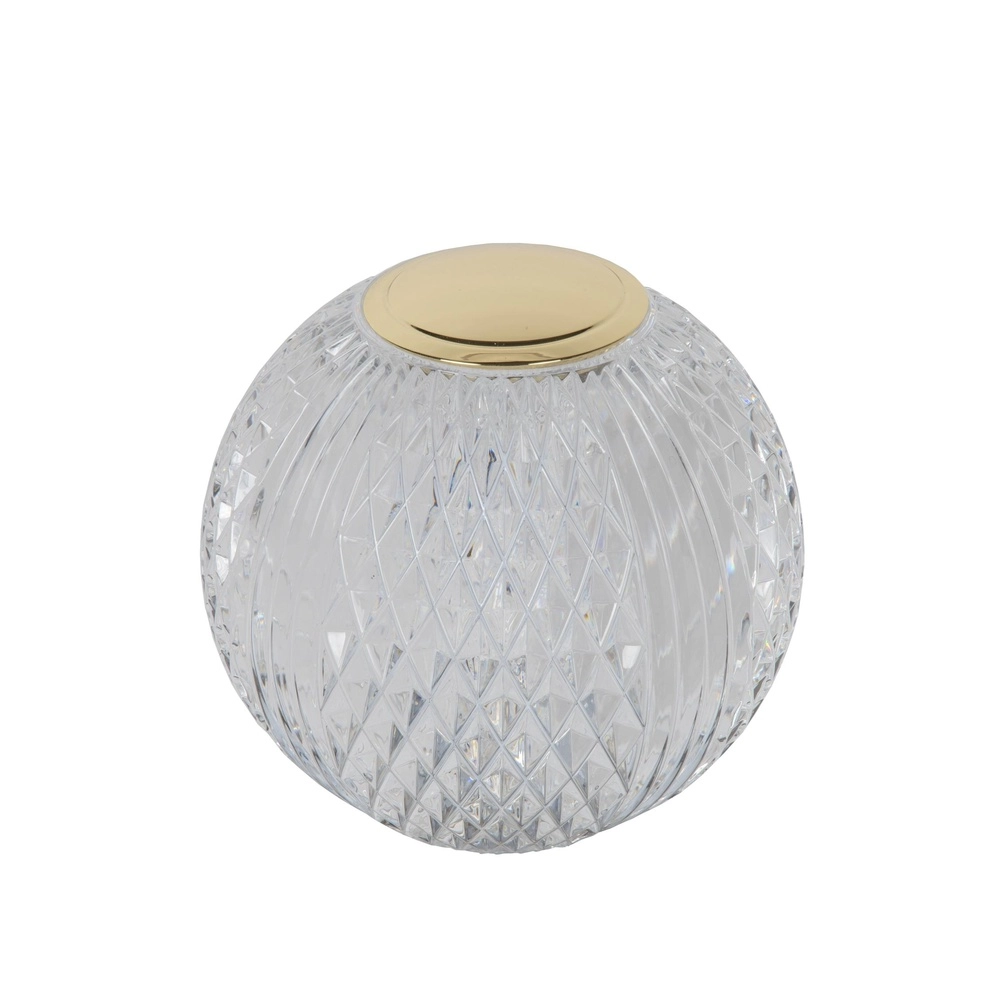 Golden table lamp Cintra rechargeable Ø 9cm - 2700K