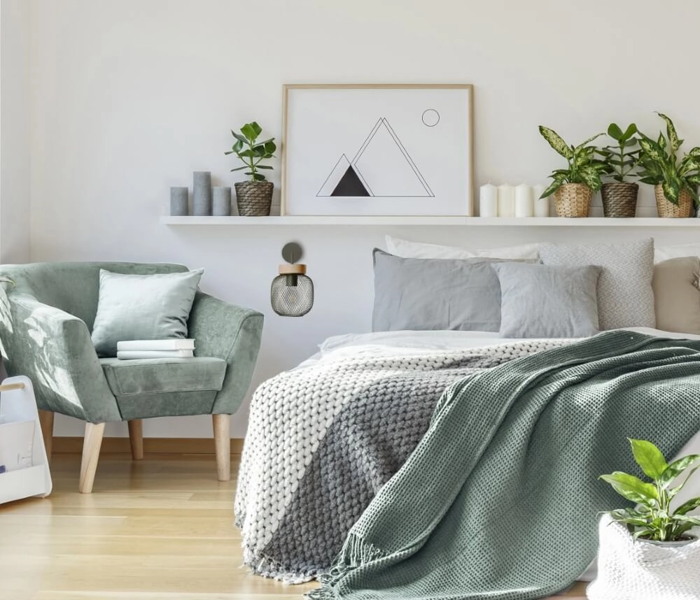 Wall lamp Giada Green with wood Brilliant 4004353354151