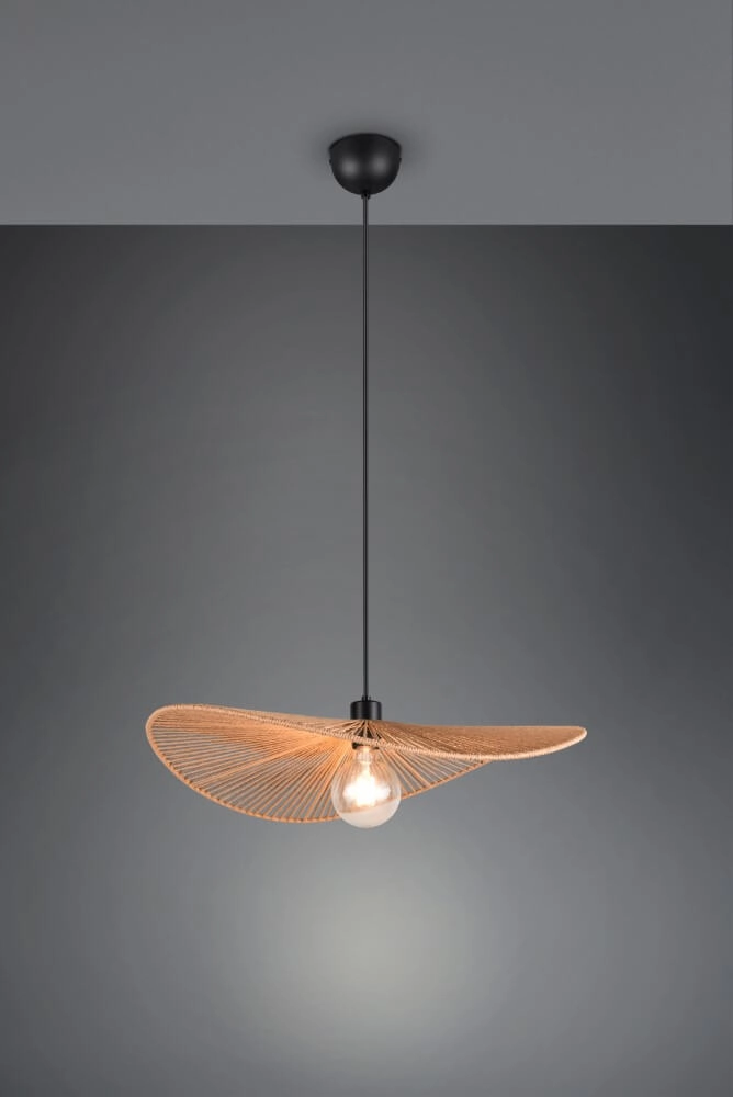 Japandi pendant lamp Laurine Ø 58cm Trio 4017807637625