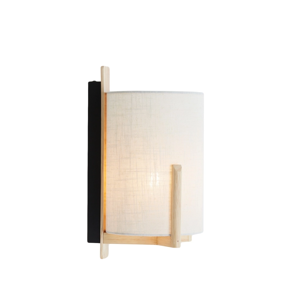 Danish design wall lamp Litto natural with linen Light & Living 8717807792756