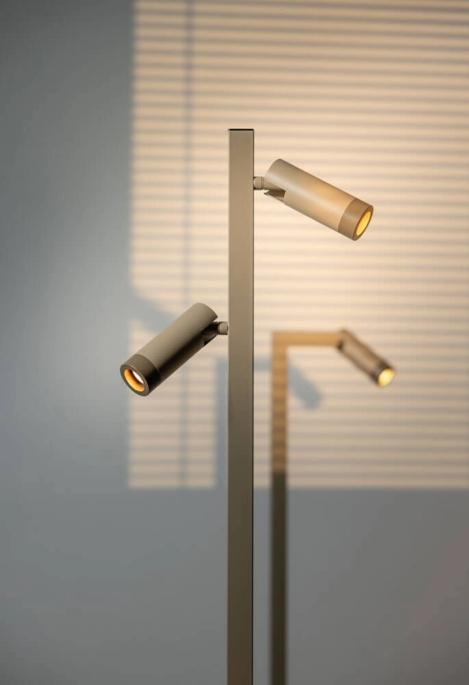 Sand-colored floor lamp Miller Sand 2-light ETH 8720195307181