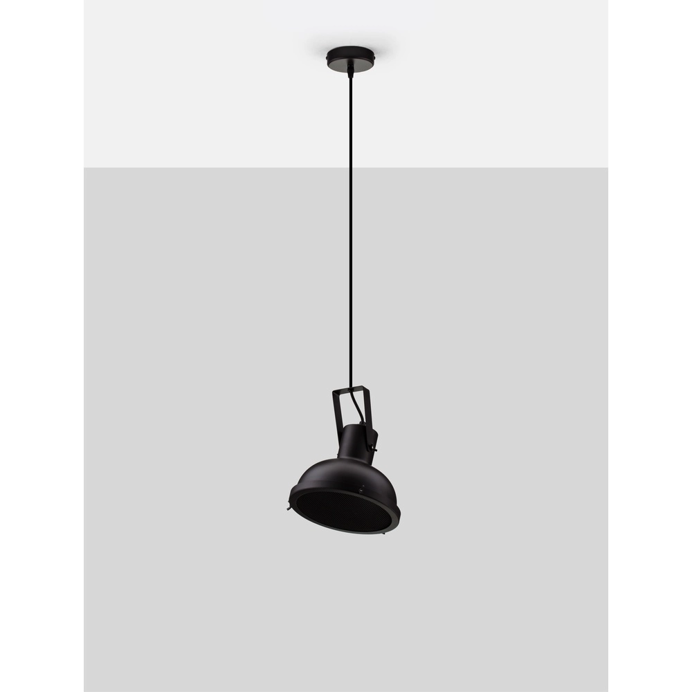 Pendant lamp Ruvi 1-light black Lyora 5212017446329