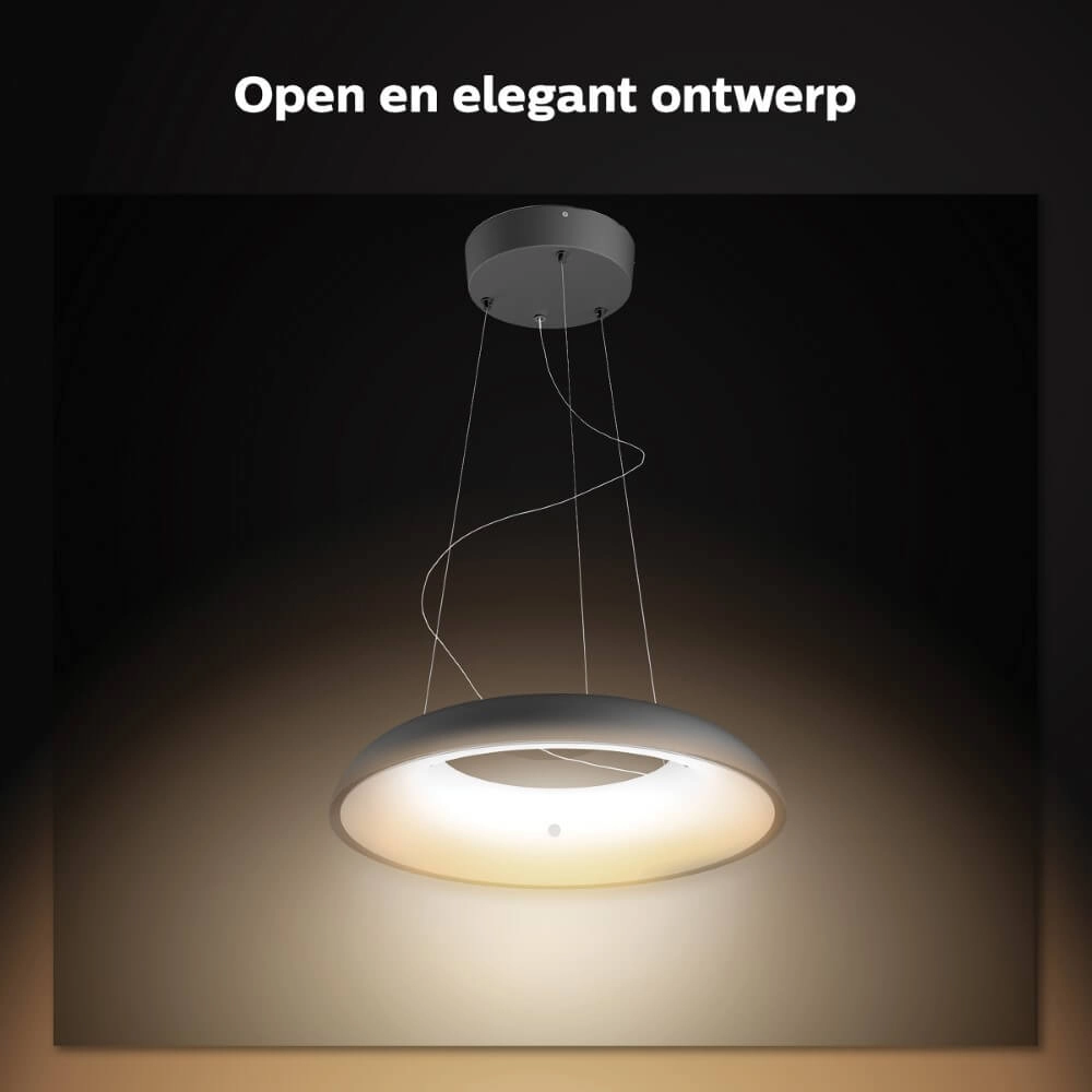Hanging lamp Hue Amaze - White Ambiance Ø 43.4cm black Philips 8719514341074