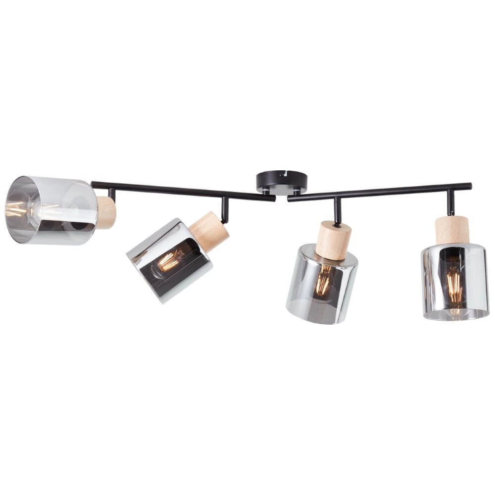Ceiling light Weald 4-light black