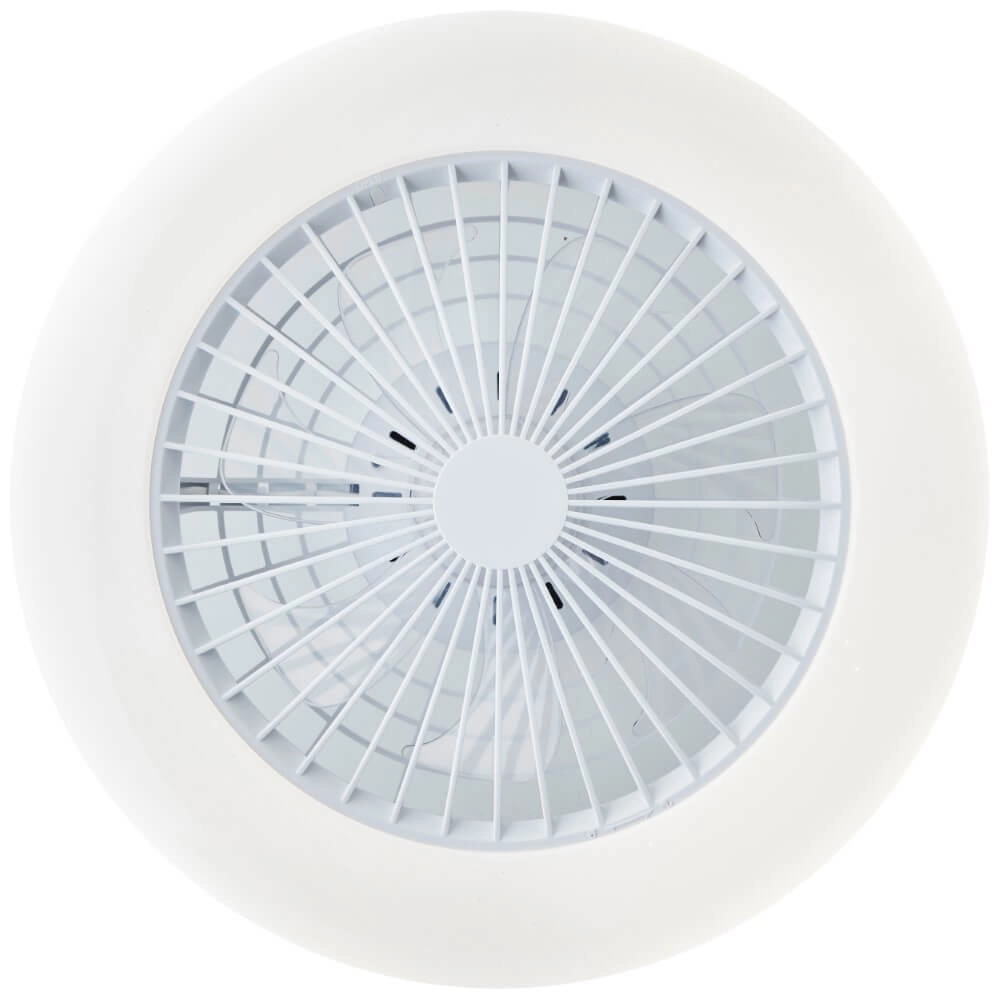 White fan Salerno with RGB function Brilliant 4004353433238