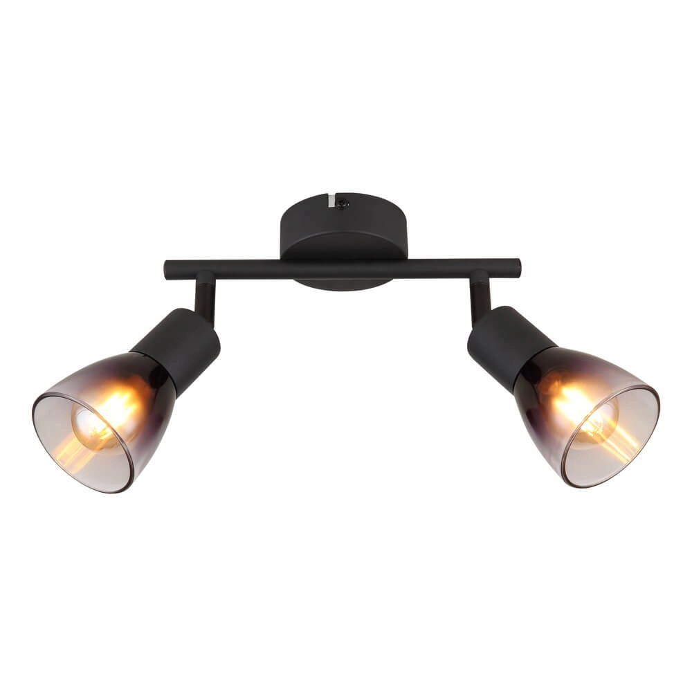 Black ceiling lamp Satella 2-light Globo 9007371449927
