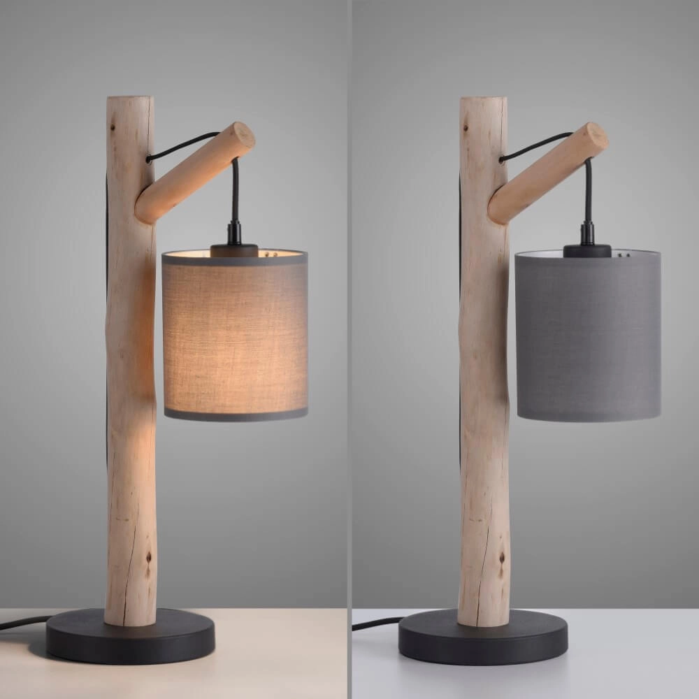 Country table lamp Green Tribu Taupe Just Light 4043689995188