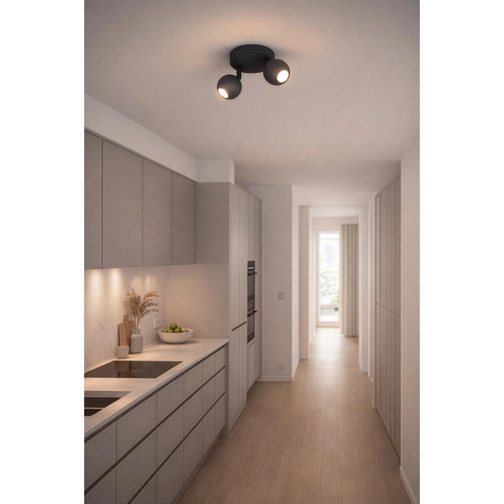 Surface-mounted spot Enaro 2-light anthracite