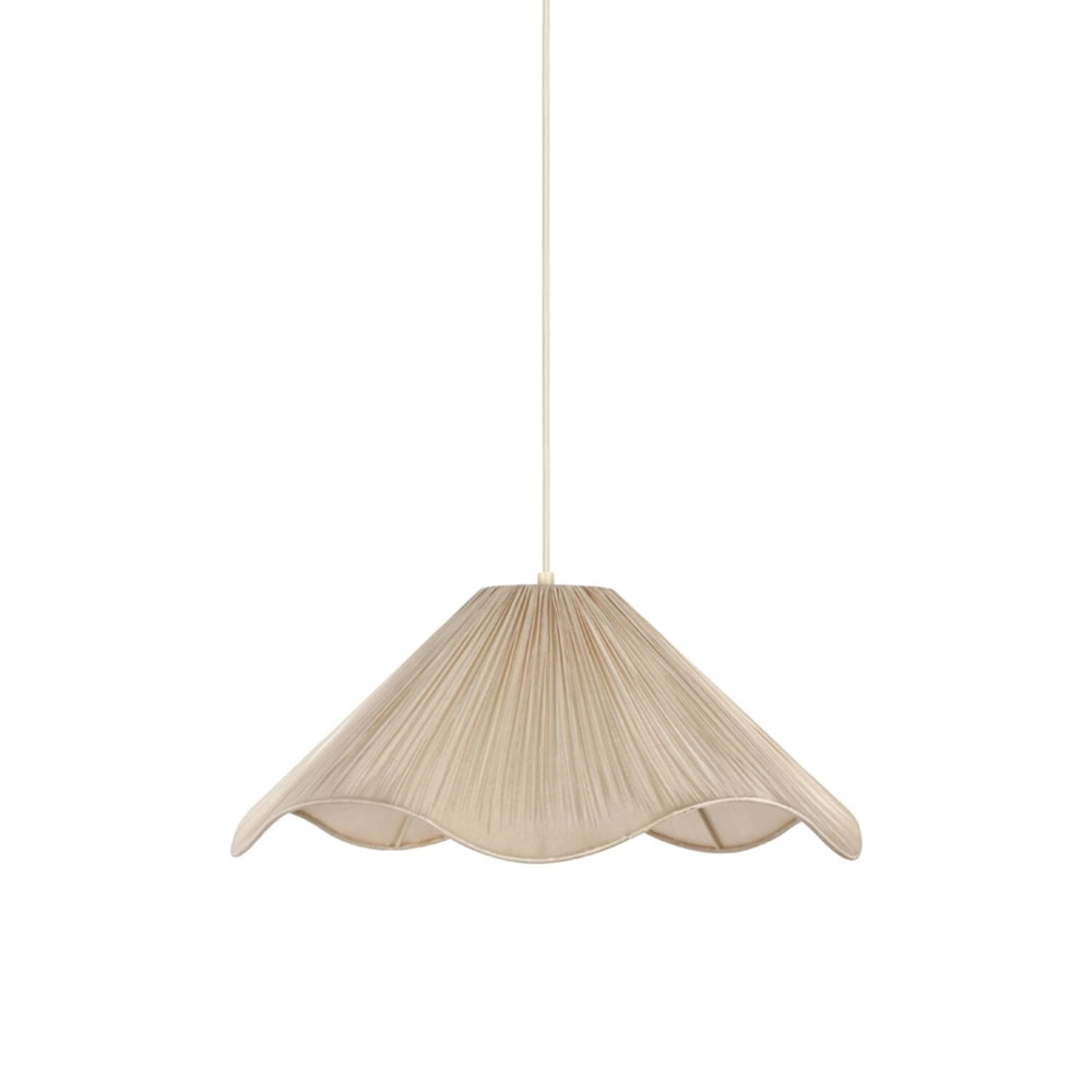 Japandi pendant lamp Mealha Ø 45cm white