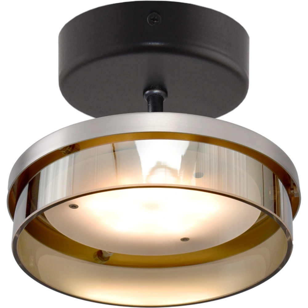 Ceiling lamp Imperia black with nickel