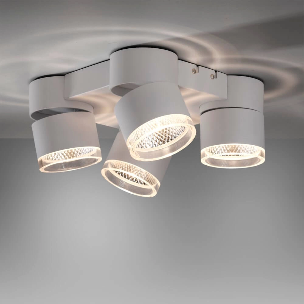 White ceiling lamp Pure Nola 4-light Paul Neuhaus 4012248374559