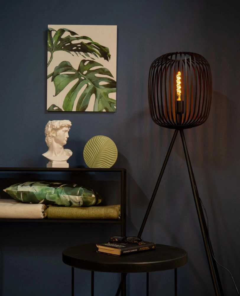 Black floor lamp Romazzina Ø 32.5cm Eglo 9008606244508