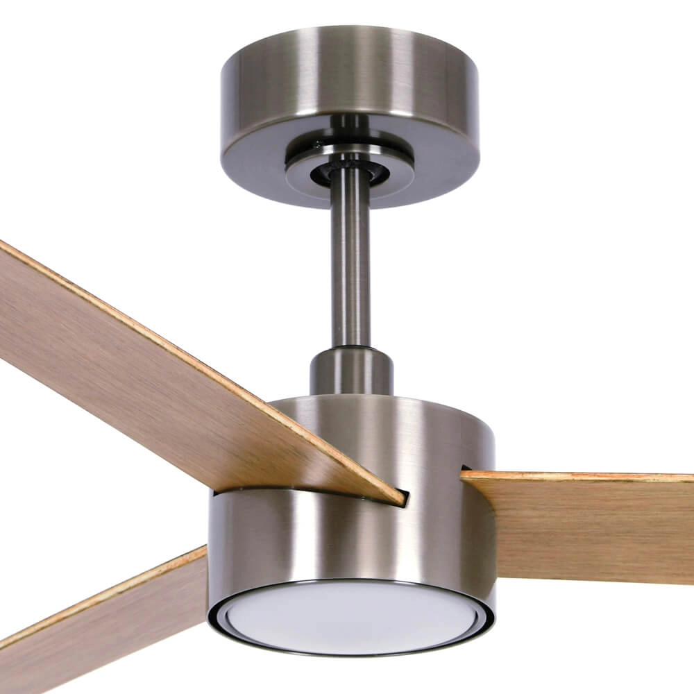 Ceiling fan Climate IV nickel with wood Ø132cm Beacon 9333509192770