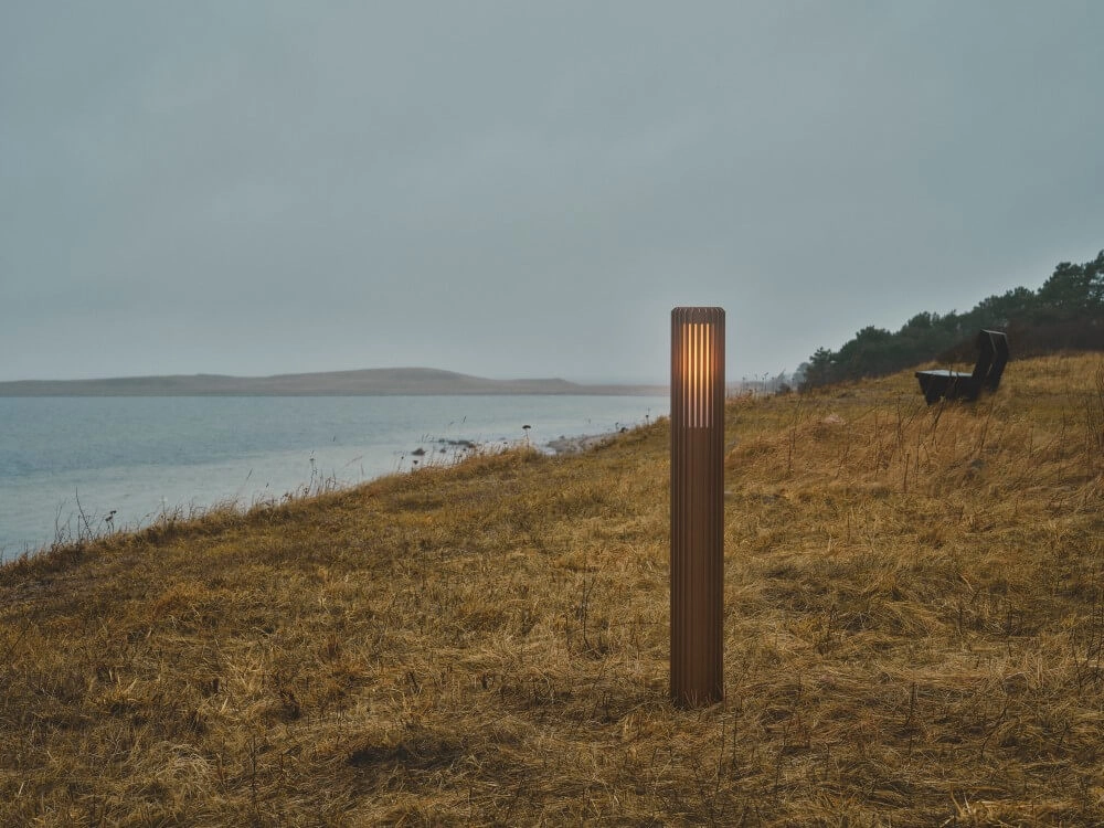 Garden lighting Aludra 95cm - brown metallic Nordlux 5704924022104