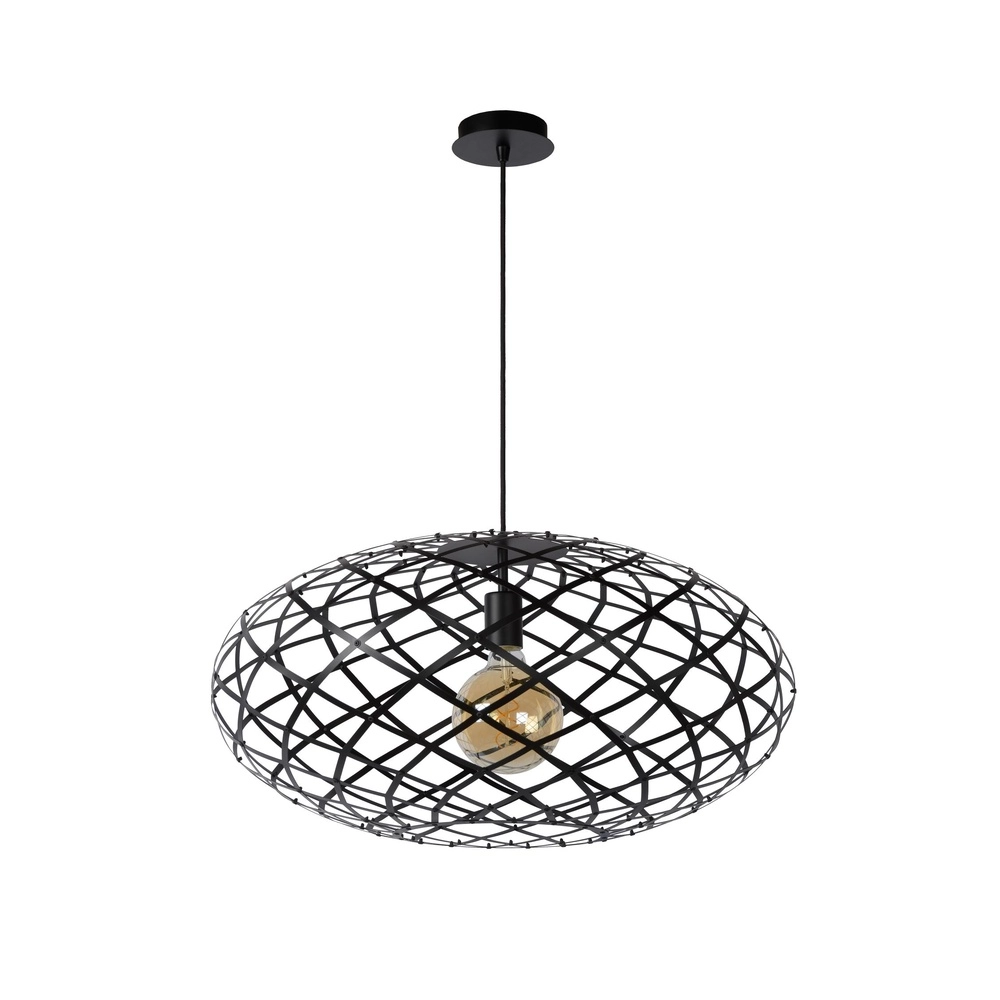 Pendant lamp Wolfram Ø 65cm black