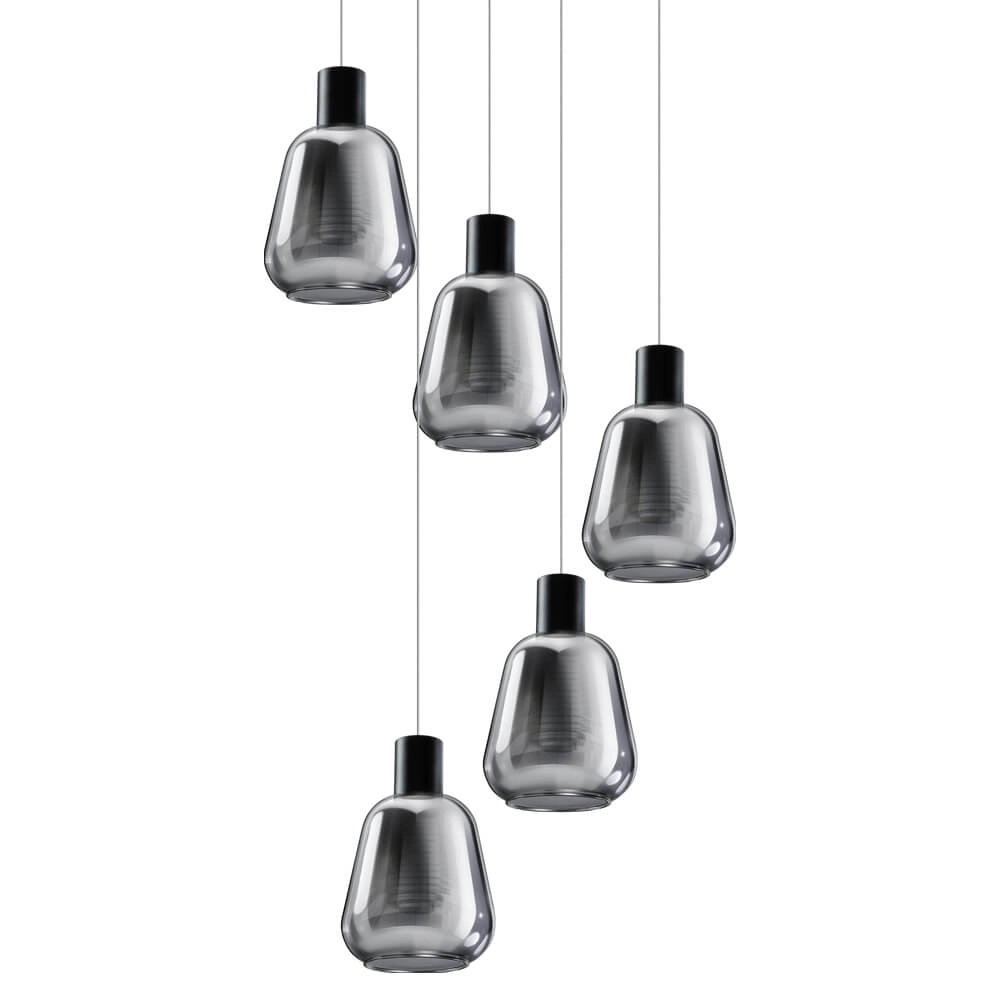 5-light vide pendant lamp Gary glass ETH 8720195302216