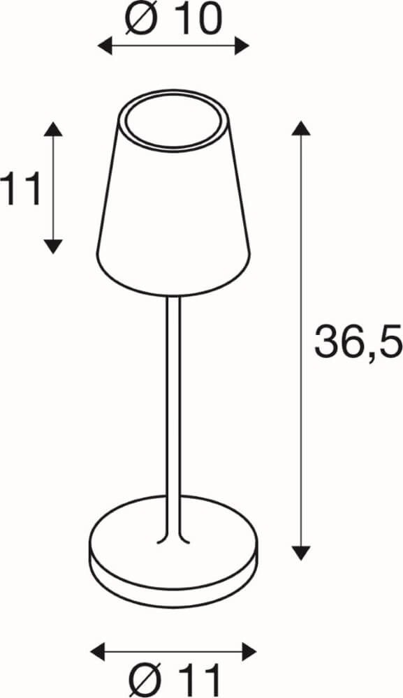 Outdoor table lamp Vinolina Two rust - rechargeable SLV 4024163288309